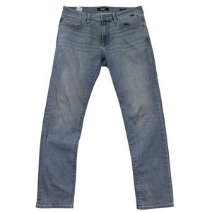 Mavi Jake Slim Leg Light Wash Denim Jeans Mens 34x32 Casual Workwear Preppy EUC